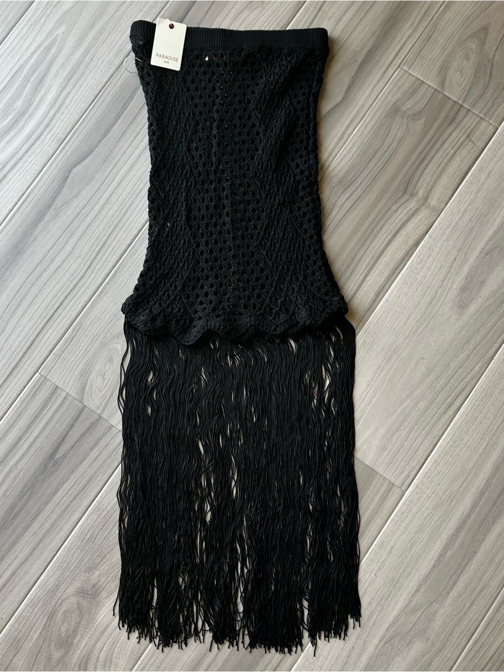Paradise USA Crochet Fringe Skirt